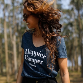 T-shirt femme Happier Camper Biarritz en coton